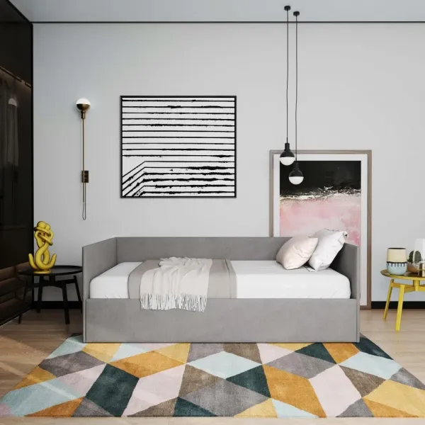 Lova Stela be patalynės dėžės, U formos