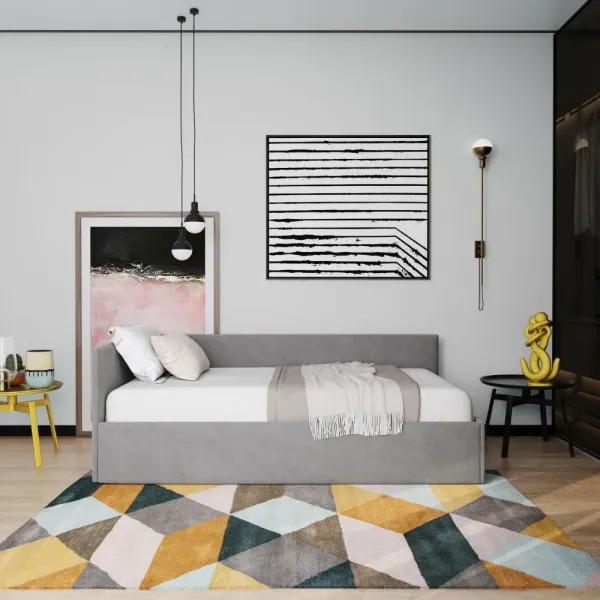 Lova Stela be patalynės dėžės, dešininė