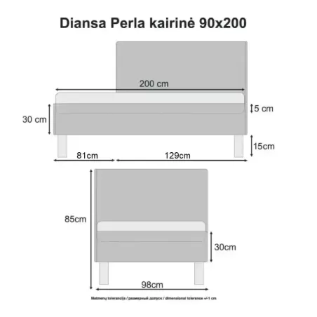 Lova Perla, kairinė