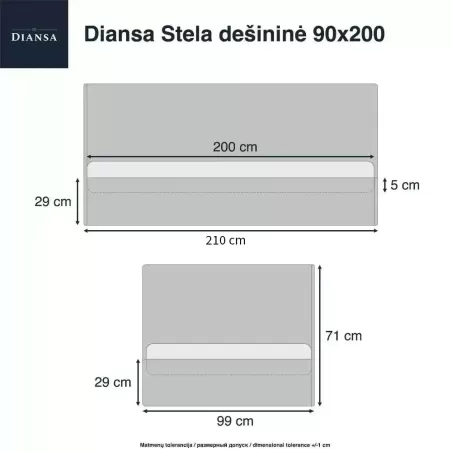 Lova Stela, dešininė