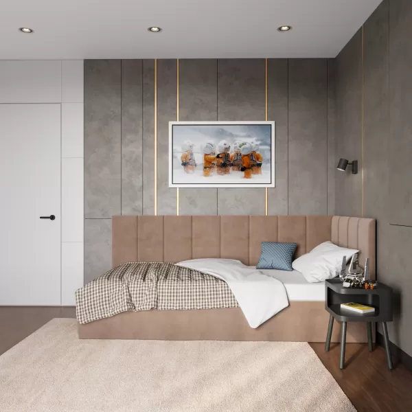 Lova Luka be patalynės dėžės, kairinė 2