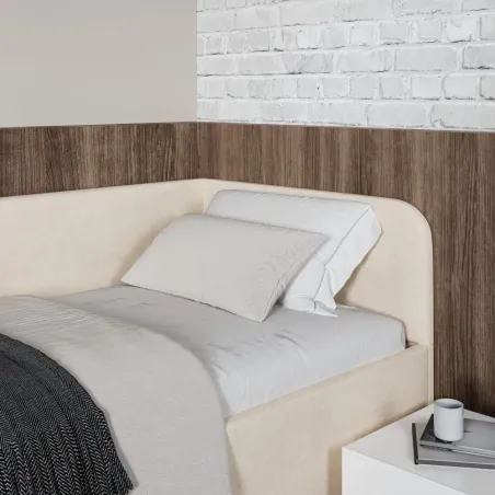 Lova Melita be patalynės dėžės, kairinė