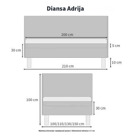 Vaikiška lova Adrija, kairinė