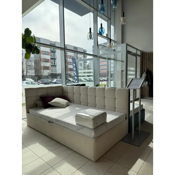 Lova Atėnė dešininė 100x200 Opera 05 + čiužinys Kids Comfort