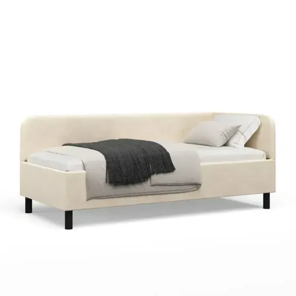 Lova Melita kairinė 100x200 Vinci 38 + čiužinys Comfy 2