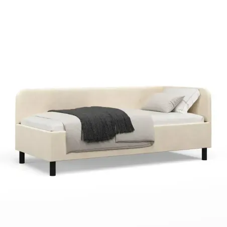 Lova Melita kairinė 100x200 Vinci 38 + čiužinys Comfy