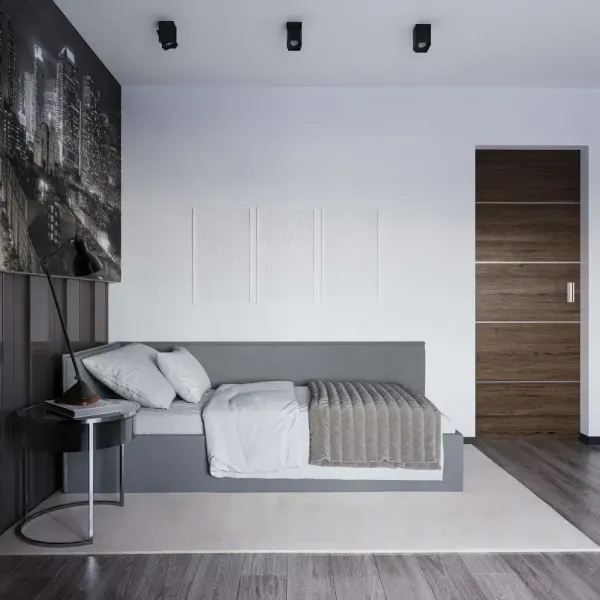 Lova Kamilė dešininė 100x200 Centauri 05 + čiužinys Comfy