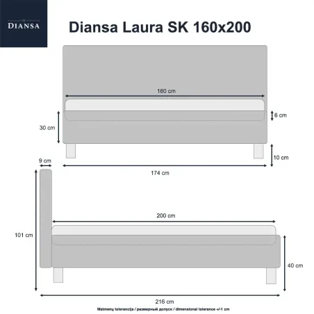 Lova Laura SK 160x200 Monolith 04