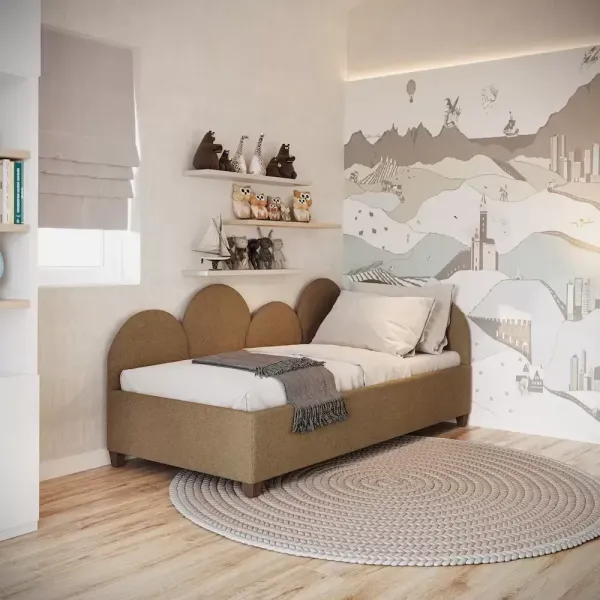 Lova Adrija kairinė 90x200 Now or never 61 + čiužinys Kids Comfort