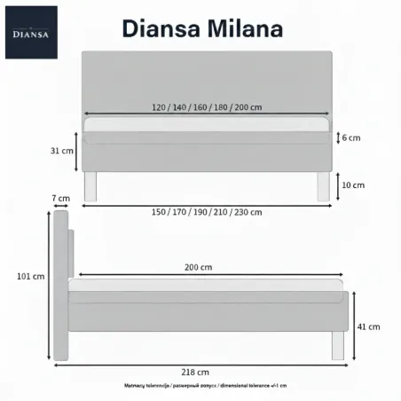 Lova Milana 160x200 Lanson 12