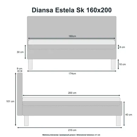Lova Estela SK 160x200 Bilbao 14